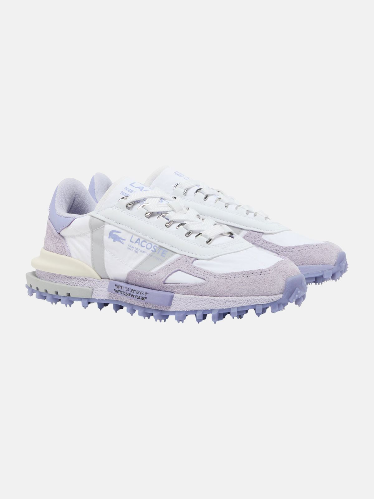 ZAPATILLA LACOSTE ÉLITE ACTIVE WHT/LP PURPLE M Maravilla Tiendas 